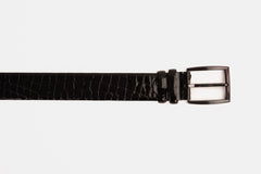 The Cordova Black Patent Leather Belt Fine Craftsmanship