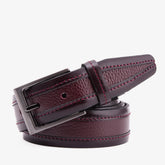 The Everest Rockwell BurgundyLeather Belt Exclusive Style