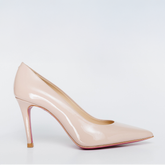 The Ege Cream Leather Pump Fuchsia Sole Shoe Exclusive Style