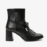 The Luksor Black Leather Block Heel Boot Fine Craftsmanship
