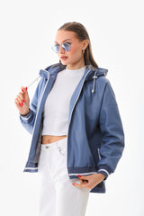 The Polar Blue Leather Jacket Universal Fit