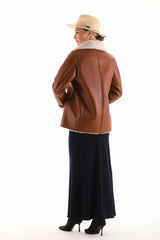 The Prague Tan Leather Jacket Exclusive Style