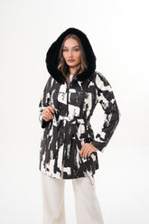 The Prisma Black White Leather Jacket All New