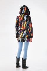 The Prisma Multicolor Leather Jacket Universal Fit