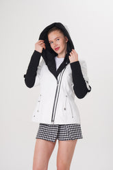 The Hudson White Leather Jacket Fine Craftsmanship