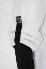 The Hudson White Leather Jacket Fine Craftsmanship