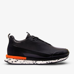 The Milford Black Leather Sneaker Fine Craftsmanship