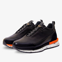 The Milford Black Leather Sneaker Fine Craftsmanship