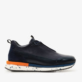 The Milford Navy Blue Leather Sneaker Exclusive Style
