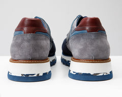 The Hoskova Navy Blue Leather Sneaker All New
