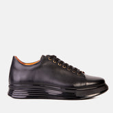 The Peklin Black Leather Sneaker Universal Fit