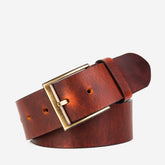The Prime Burnt Sienna Leather Belt Fine Craftsmanship