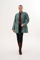 The Prado Reversible Green Leather Jacket All New