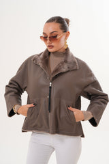 The Geneva Reversible Shearling Leather Jacket Fine Craftsmanship