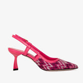 The Napoli Fuchsia Leather Slingback Sandal Exclusive Style