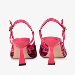 The Napoli Fuchsia Leather Slingback Sandal Exclusive Style