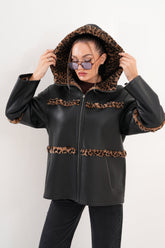 The Panthera Reversible Leopard Shearling Leather Jacket Exclusive Style