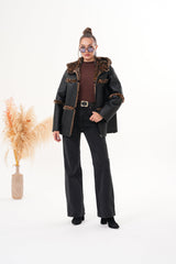 The Panthera Reversible Leopard Shearling Leather Jacket Exclusive Style