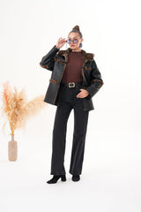 The Panthera Reversible Leopard Shearling Leather Jacket Exclusive Style