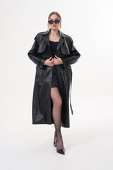 The Raven Black Leather Jacket Universal Fit