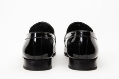 The Dodoma Black Patent Leather Loafer Shoe On Sale