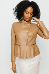 The Olmetti Tan Leather Jacket All New