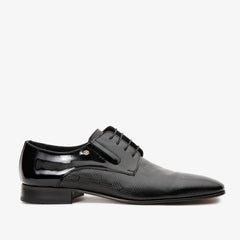The San Severo Black Patent Leather Derby Shoe On Sale