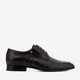 The Porto Alegre Black Leather Derby Shoe For Sale