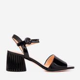 The Bamba Black Patent Leather Sandal Fine Craftsmanship