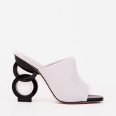 The Cymmer White Leather Sandal On Sale