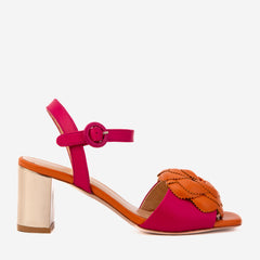 The Salerno Fuchsia Leather Sandal Exclusive Style