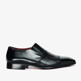 The Everest Black Leather Cap Toe Dress Loafer Shoe For Sale