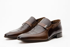 The Kazablanka Brown Leather Bit Loafer Shoe Fine Craftsmanship