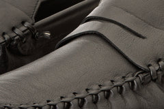 The Eregli Black Leather Penny Loafer Shoe Exclusive Style