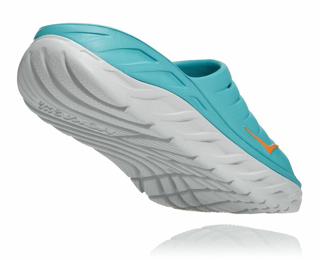 Men's ORA Recovery Slide Aquarelle / Blazing Orange