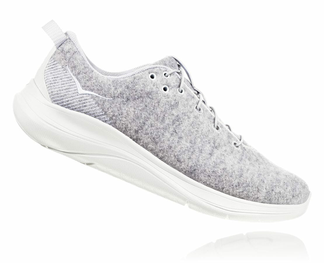 Women's Hupana Flow Wool Lunar Rock / Blanc De Blanc