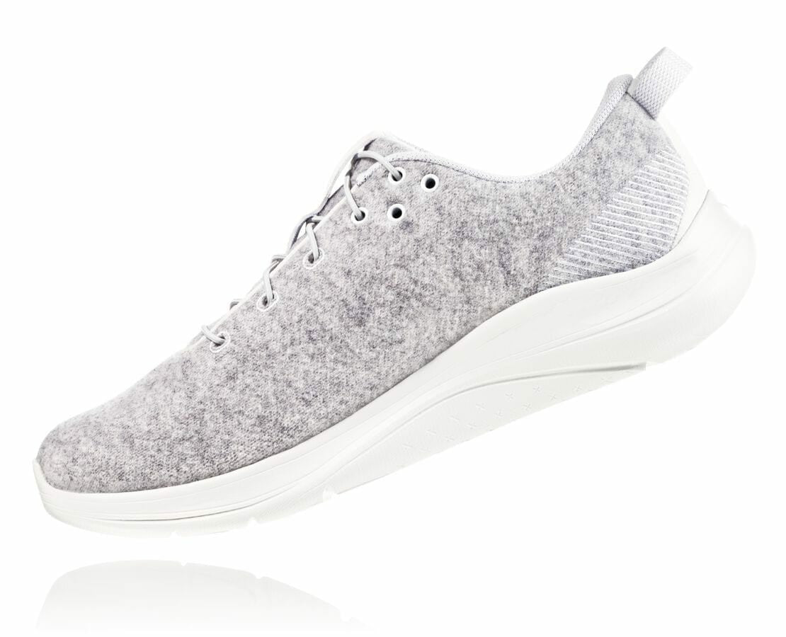 Women's Hupana Flow Wool Lunar Rock / Blanc De Blanc