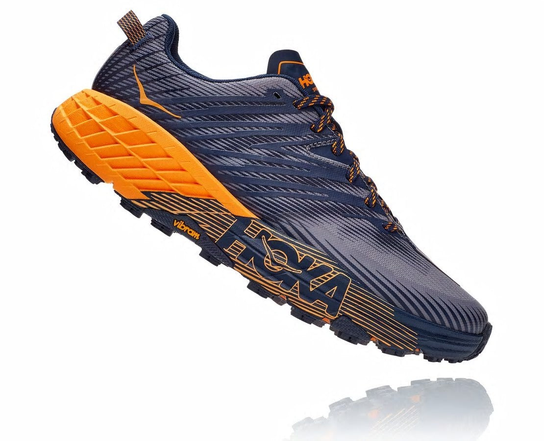 Men's Speedgoat 4 Black Iris / Bright Marigold