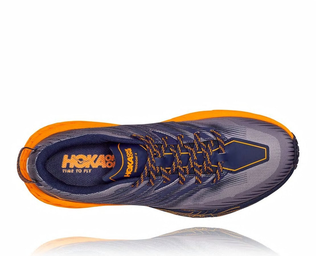 Men's Speedgoat 4 Black Iris / Bright Marigold