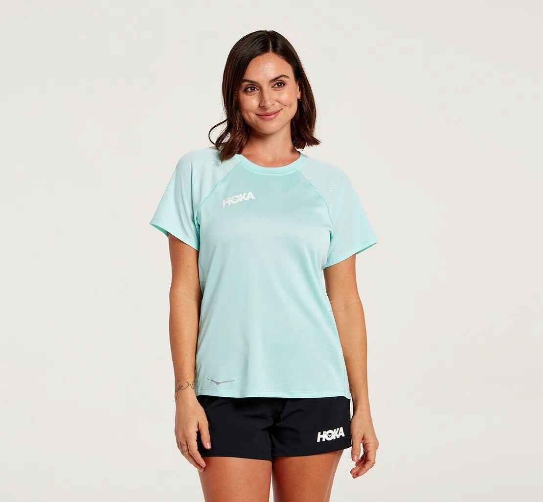 Women's Performance Short Sleeve Blue Tint
