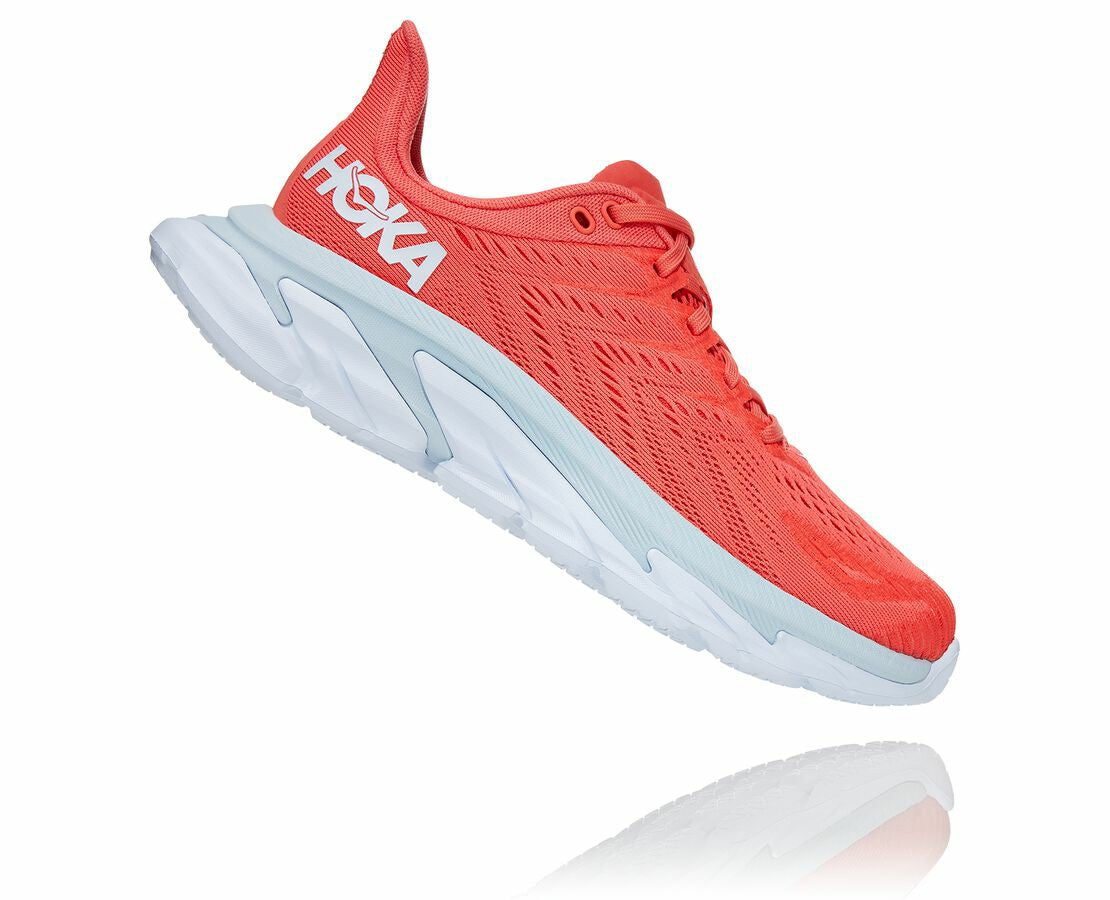 Women's Clifton Edge Hot Coral / White