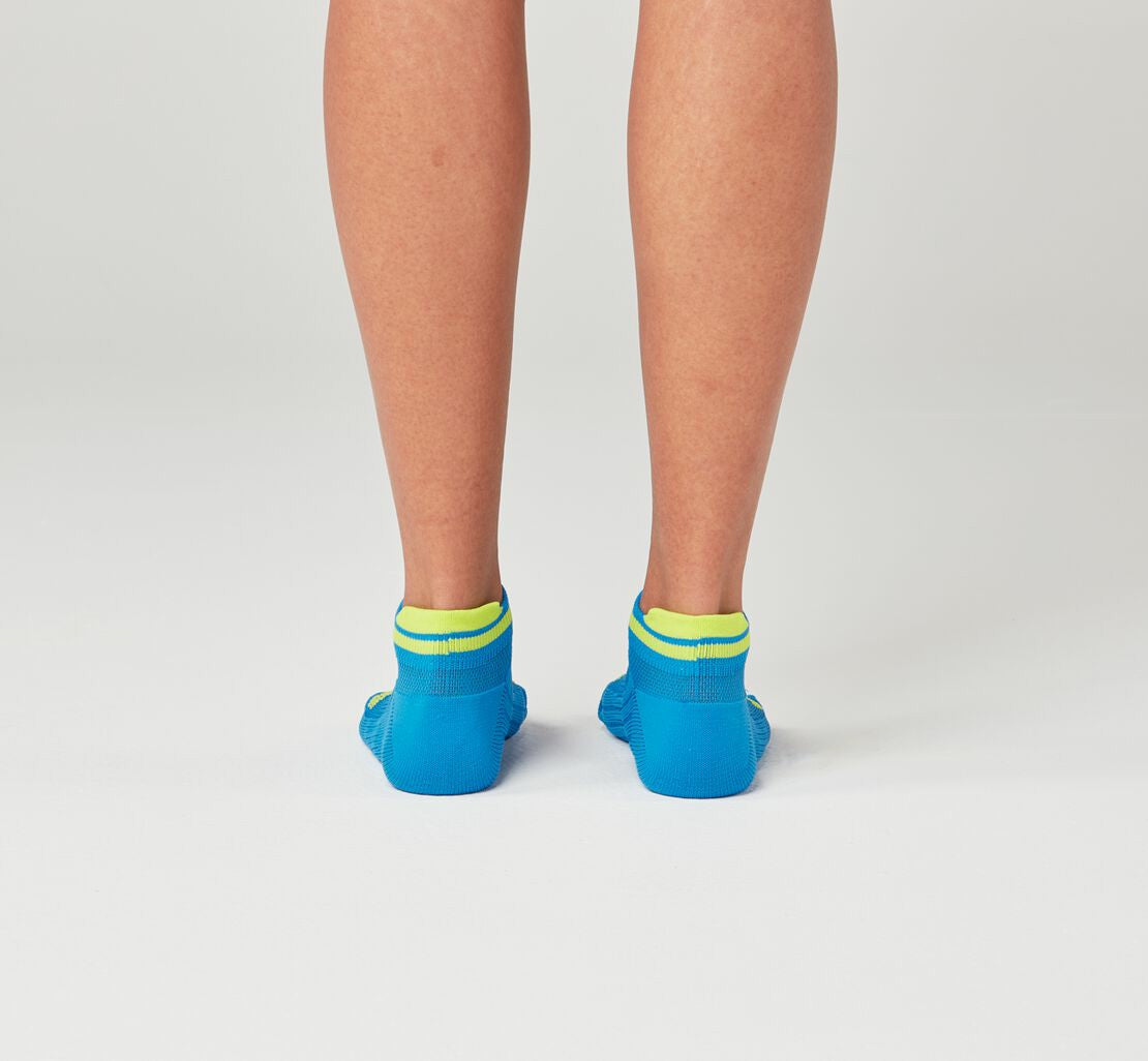 All Gender Performance No-Show Sock Diva Blue / Citrus