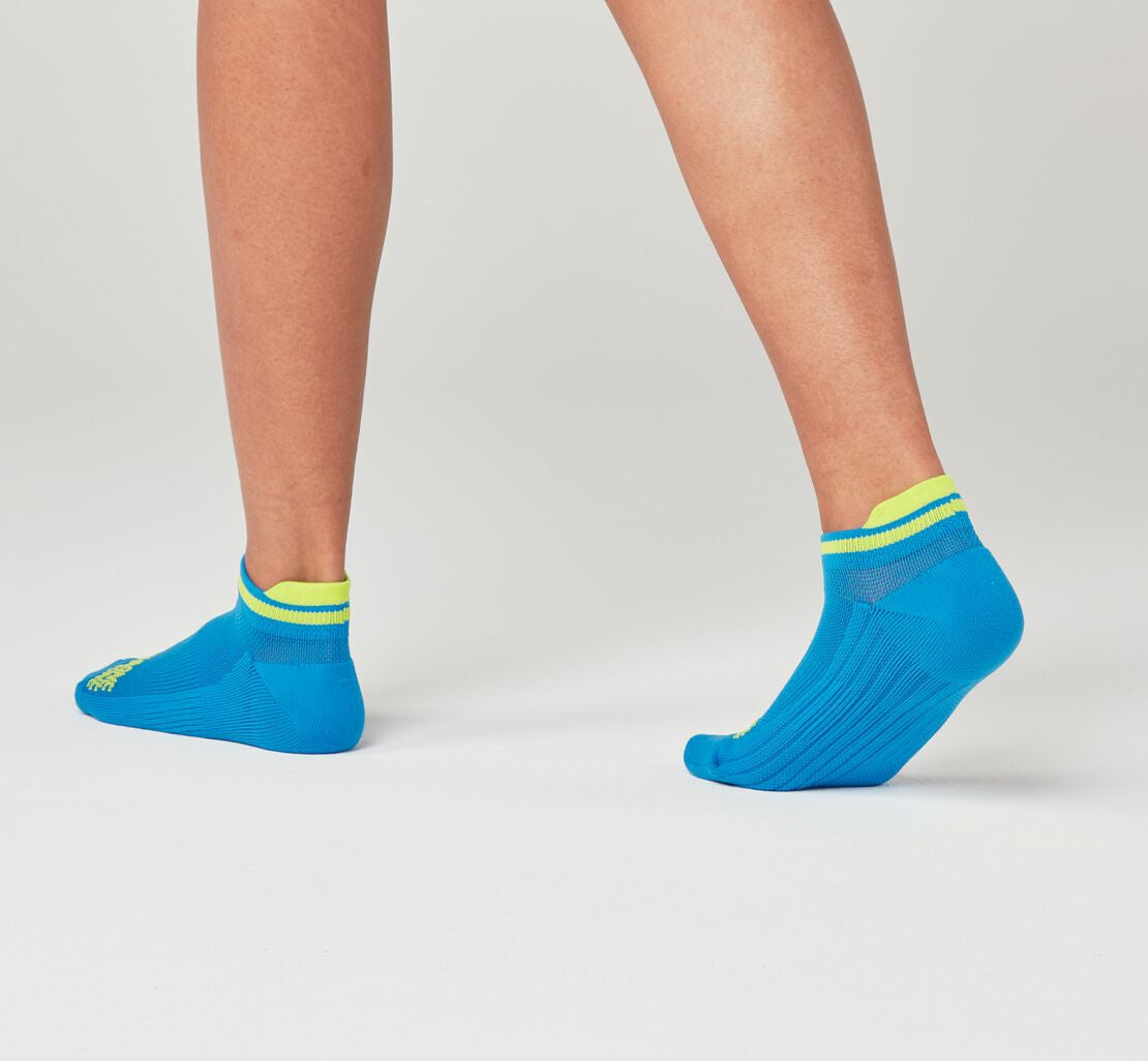 All Gender Performance No-Show Sock Diva Blue / Citrus