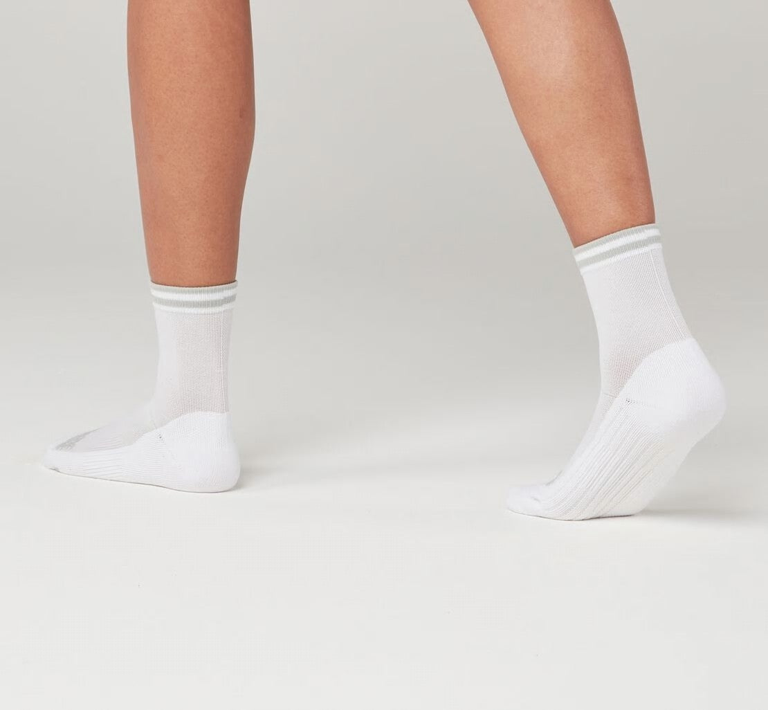 All Gender Performance Crew Sock White