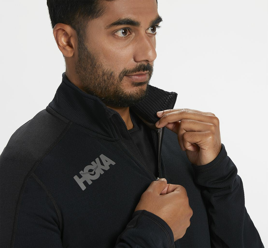 Men's 1/2 Zip Midlayer Black