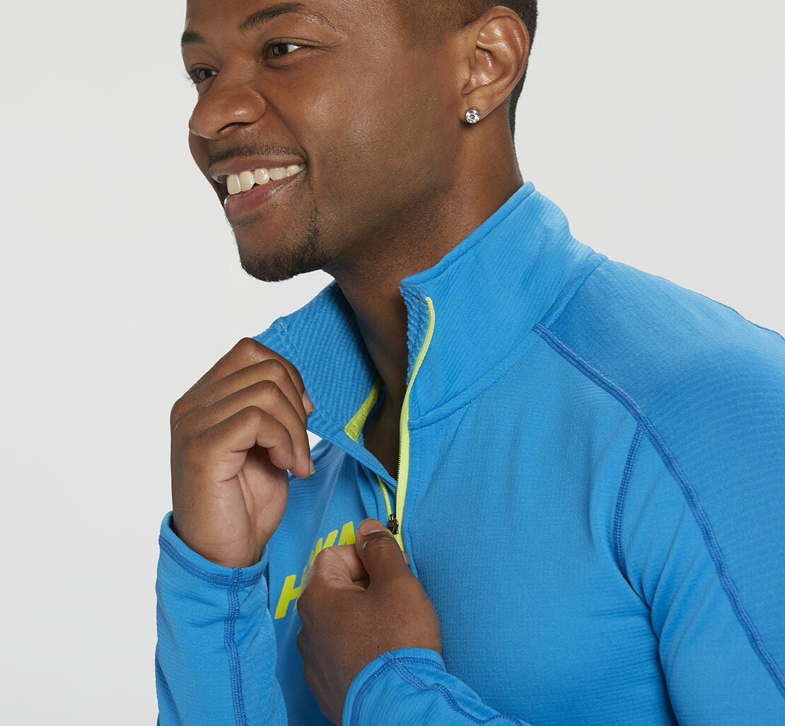 Men's 1/2 Zip Midlayer Diva Blue