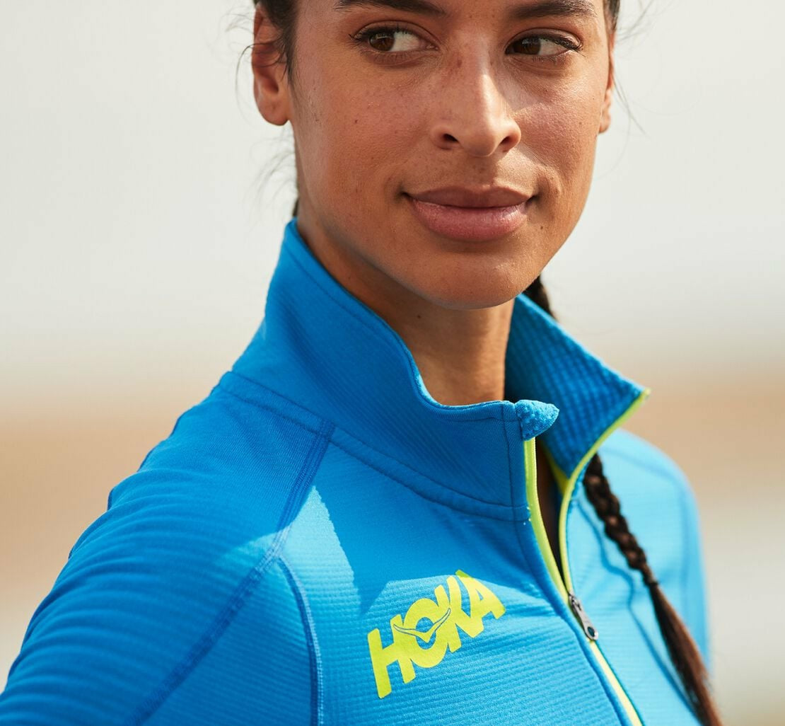 Women's 1/2 Zip Midlayer Diva Blue