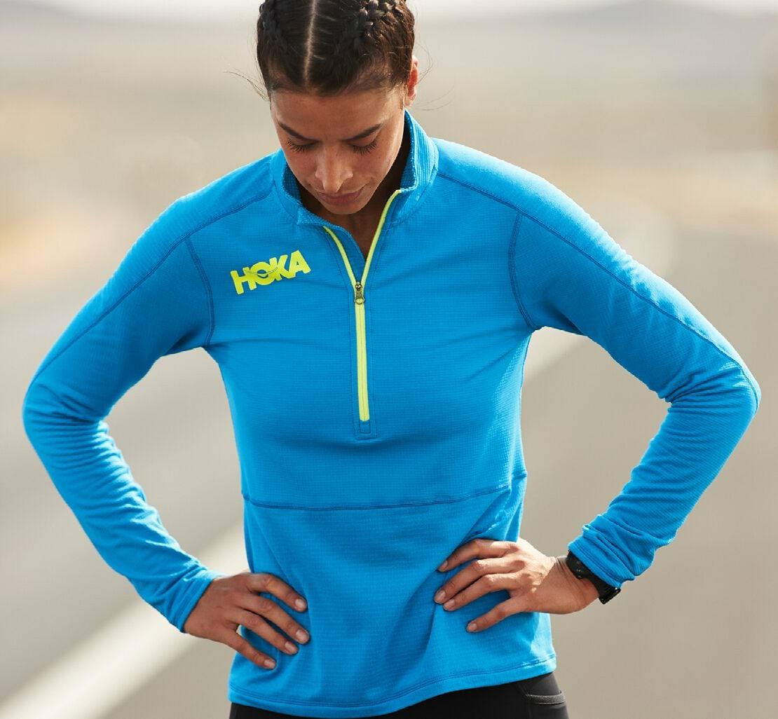 Women's 1/2 Zip Midlayer Diva Blue