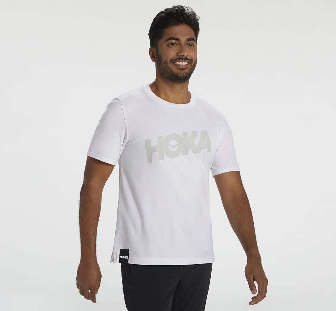 Men's Brand Tee White