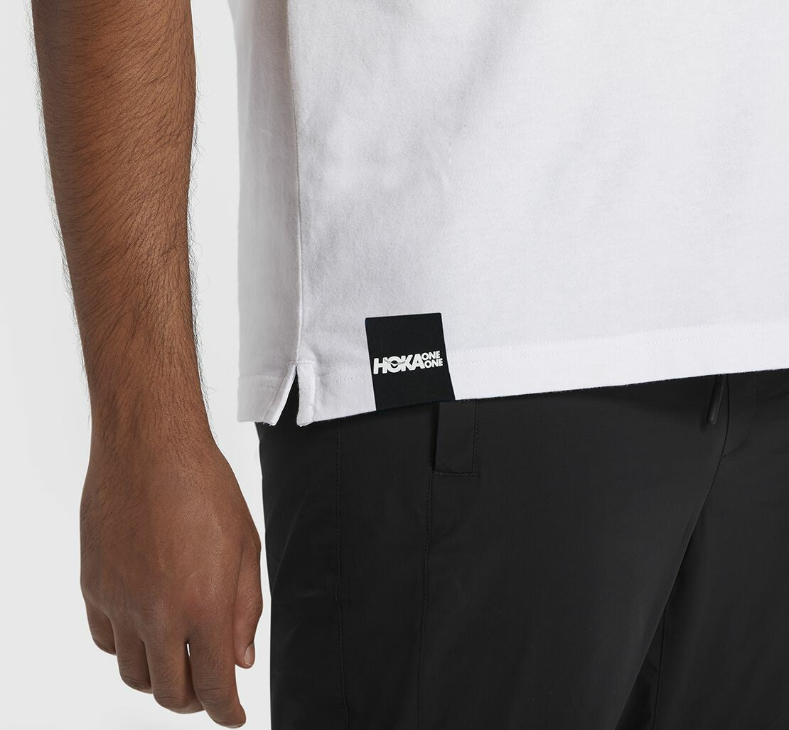 Men's Brand Tee White